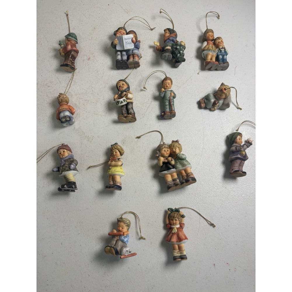 Berta Hummel Christmas Ornaments Figurines Goebel Set Of 14 1990's